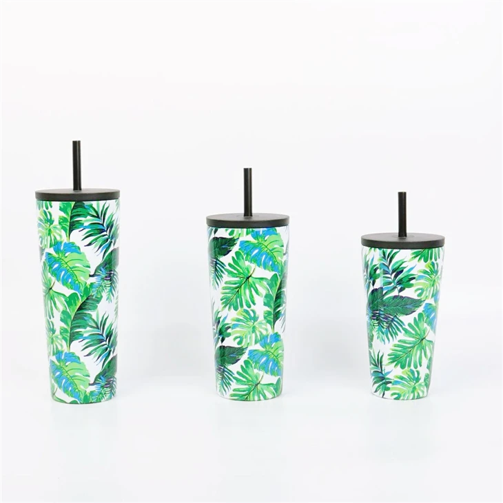 Double Lids Stainless Steel Coffee Mug
